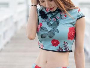 MiStar魅妍社 - 天台上也有戏，Olivia童安琪高清图包等你来装载！